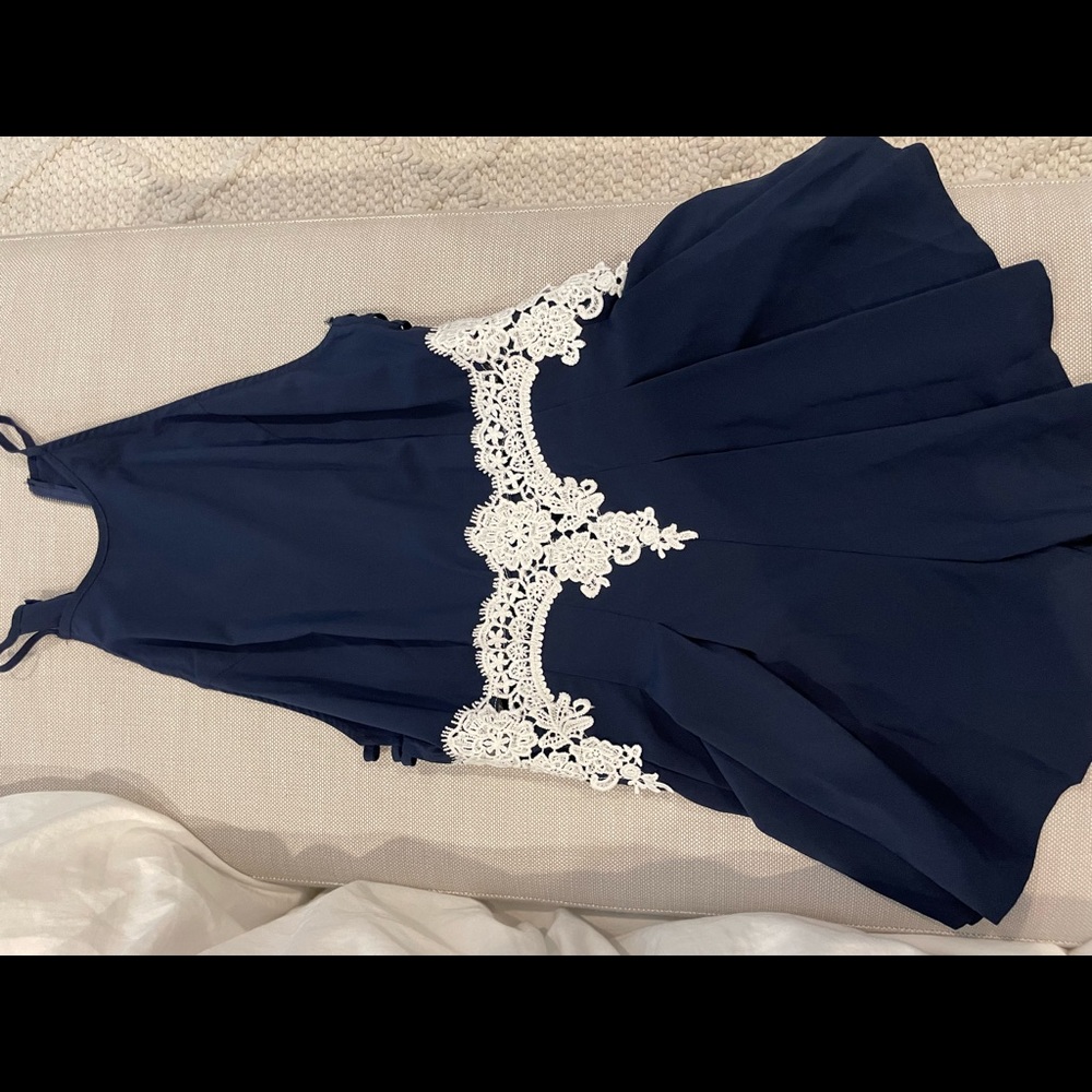 SHEIN navy blue romper